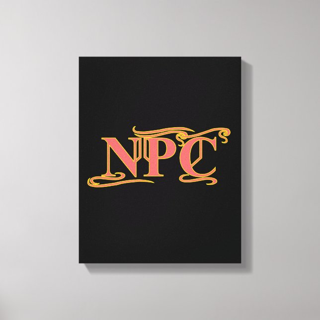 Toile NPC ne vise pas Rob ou ne tue pas RPG drôle (Recto)