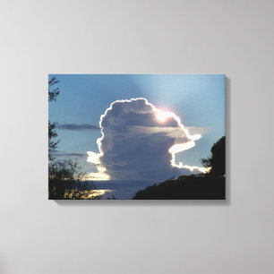 Toile nuage de tonnerre bloque le soleil