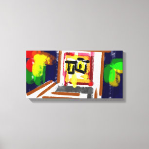 Toile Nuage nocturne de hibou