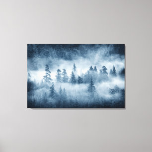 Toile Nuages de forêt tropicale dans le nord-ouest