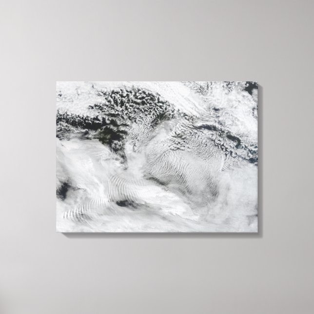 Toile Nuages ondulés en forme de navire (Recto)