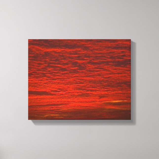 Toile Nuages sur feu (Recto)