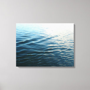 Toile Nuances d'eau bleue Photographie de la nature Abst