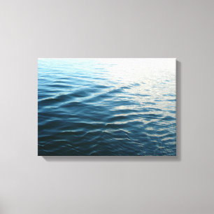 Toile Nuances d'eau bleue Photographie de la nature Abst