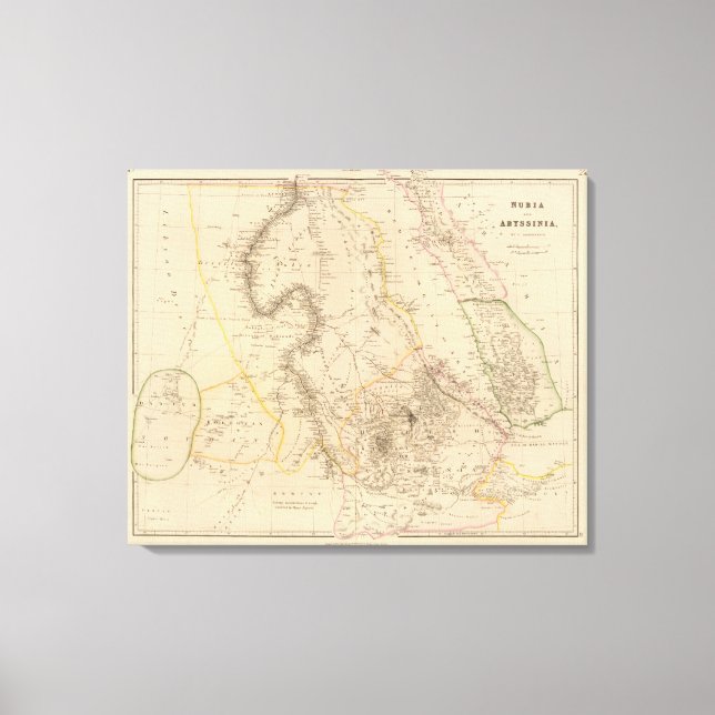 Toile Nubie, Abyssinie (Recto)