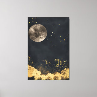 Toile Nuit dorée