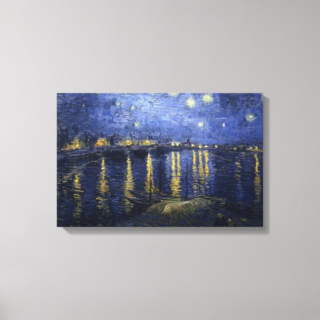 Toile Nuit étoilée par van Gogh (Recto)