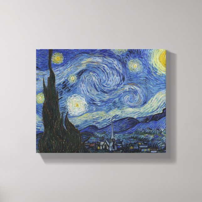 Toile Nuit étoilée par Vincent van Gogh (Recto)