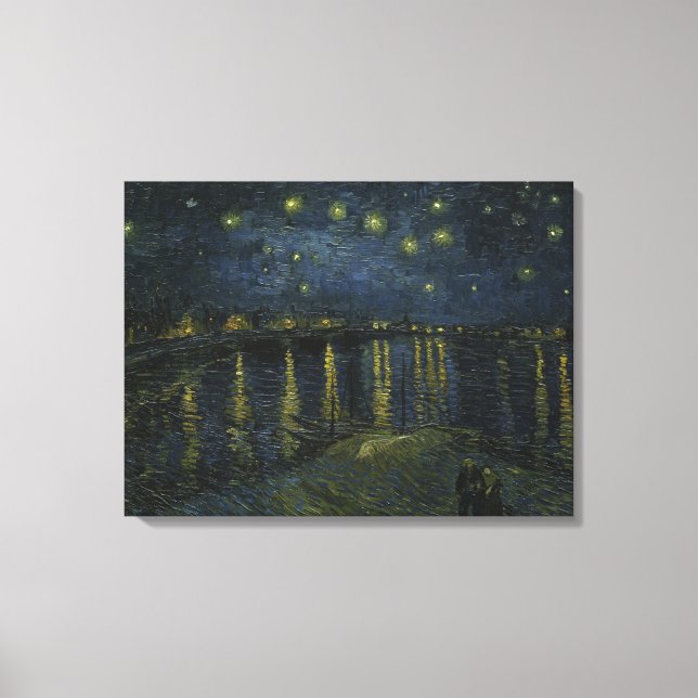 Toile Nuit étoilée sur le Rhône - Van Gogh (Recto)