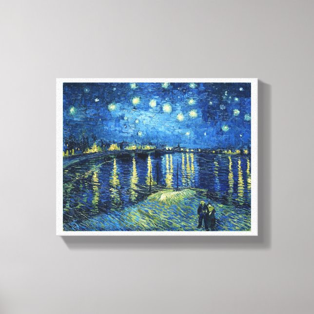 Toile Nuit étoilée sur le Rhône Vincent van Gogh (Recto)