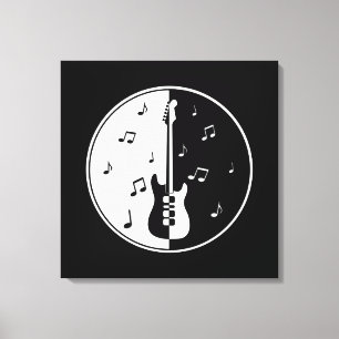 Toile Nuit guitare