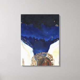 Toile Nuit l'ange a eu ses ailes 2014