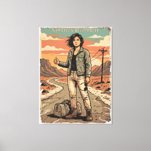 Toile Nulle part & Partout Esthétique d'affiches de voya