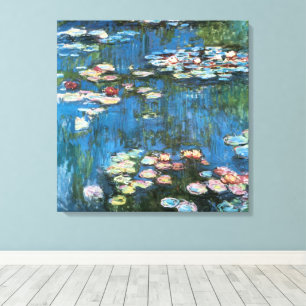 Toile Nymphéas par Claude Monet, Impressionnisme Vintage