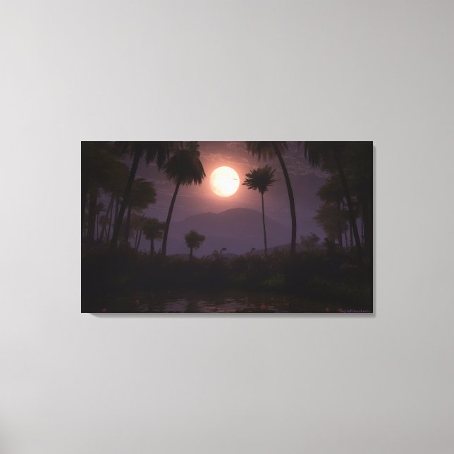 Toile Oasis de Lune (2012) (Recto)