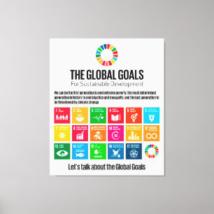 Toile Objectifs mondiaux pour le développement durable