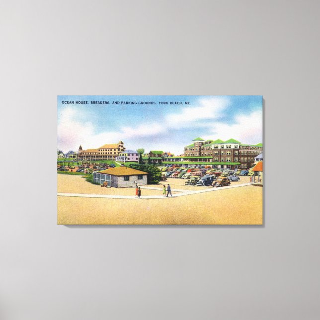Toile Ocean House, Breakers et Parking (Recto)