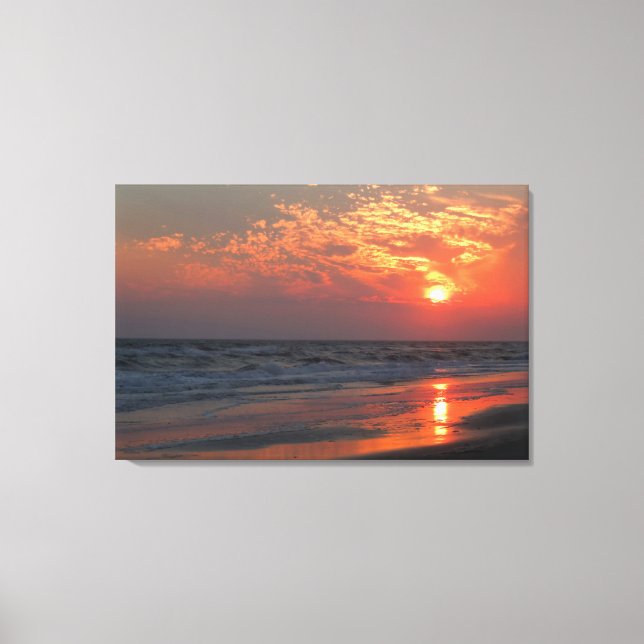 Toile Ocean Sunset - Oak Island, NC (Recto)