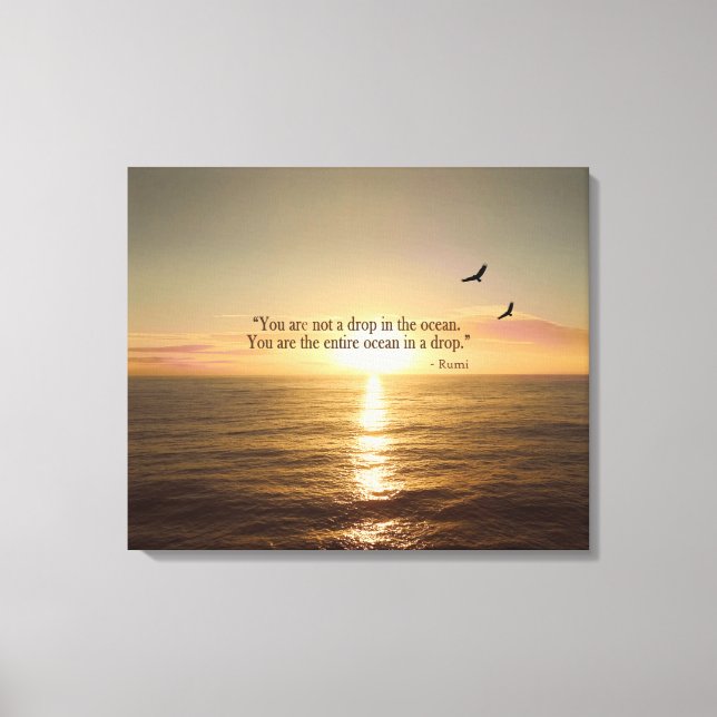TOILE OCEAN SUNSET QUOTE (Recto)