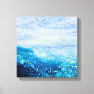 Toile Ocean wave painting, sea foam