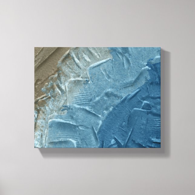 Toile Ocean's Edge : Une peinture numérique de la tranqu (Recto)