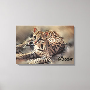 Toile Ocelot Lovers Art