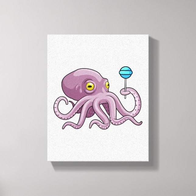 Toile Octopus avec Lollipop (Recto)