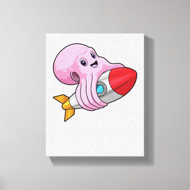 Toile Octopus avec Rocket (Recto)
