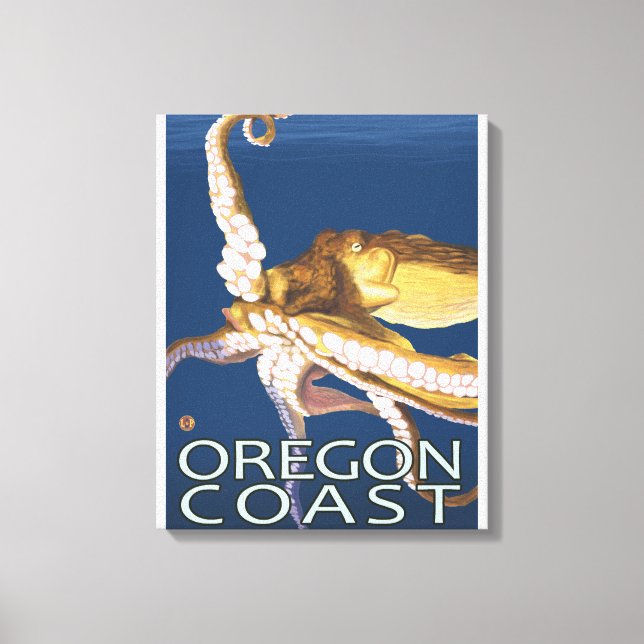 Toile Octopus de la côte de l'Oregon (Recto)