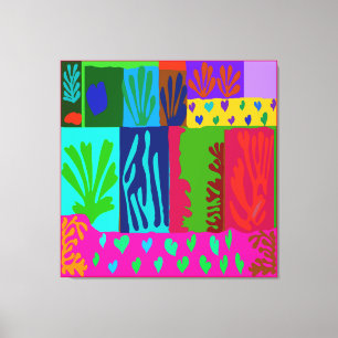 Toile Ode to Matisse Collage