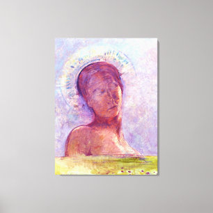 Toile Odilon Redon, les yeux clos 1889