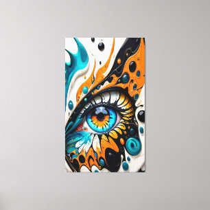 Toile Oeil Abstrait artistique