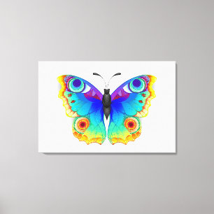 Toile Oeil de paon arc-en-ciel