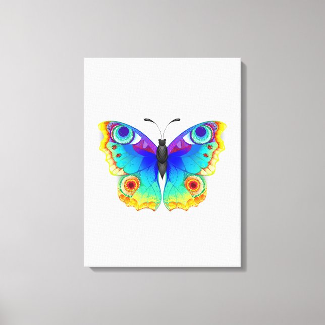 Toile Oeil de paon arc-en-ciel (Recto)