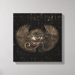 Toile OEil égyptien d'Horus - Wadjet or Vintage