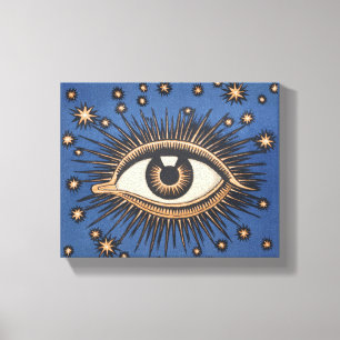 Toile Oeil étoile Lune Celeste Nouveau