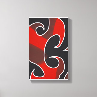 Toile Œuvre d'art maori abstrait contemporain 11 par RRW