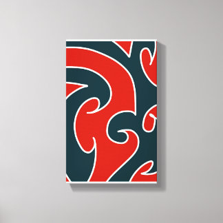 Toile Œuvre d'art maori abstrait contemporain 14 par RRW
