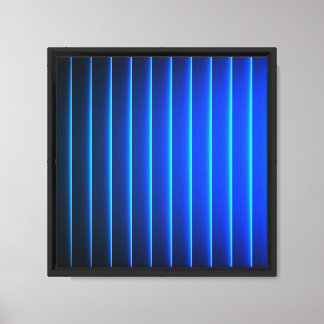 Toile Œuvre d'art murale à rayures dégradées