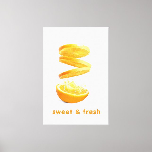 Toile Œuvre d'art murale de fruits Splash d'été (Recto)