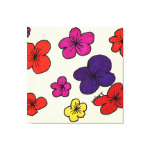 Œuvre d'art murale florale