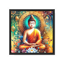 Œuvre d'art spirituelle gautam bouddha hindouisme