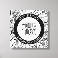 OEuvre de ligne moderne et votre logo avec texte m