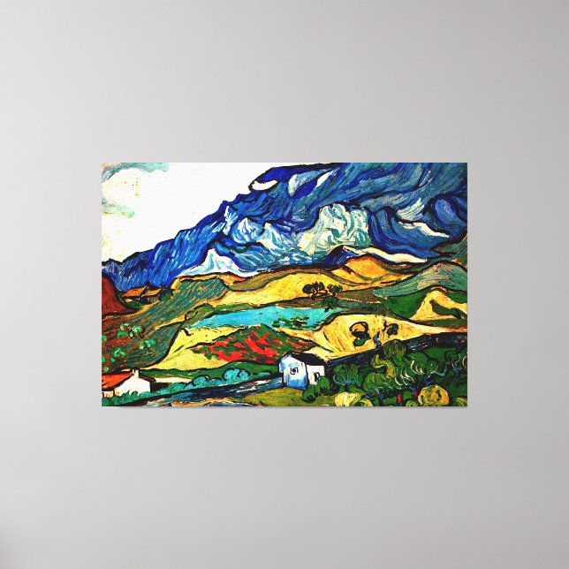 Toile OEuvre de Vincent van Gogh, Les Alpilles (Recto)