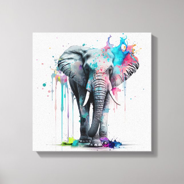 Toile OEuvre d'éléphant ? (Recto)