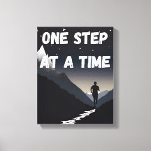 OEuvre murale motivationnelle - Un pas à la fois