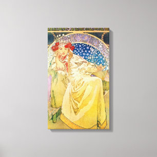 Toile Oeuvre vintage Alphonse Mucha