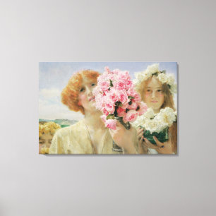 Toile Offre d'été par Sir Lawrence Alma-Tadema