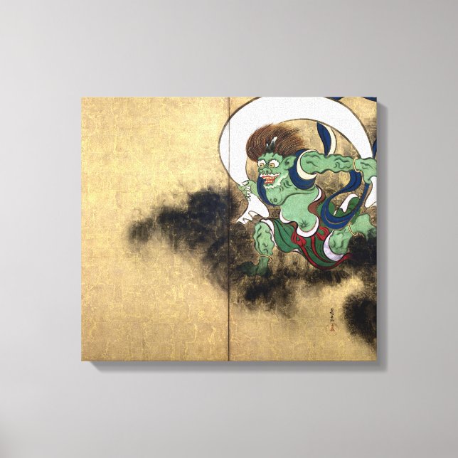 Toile Ogata Kōrin Vent Dieu (Recto)