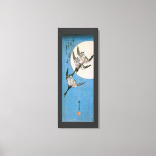 Toile Oies Sauvages Flânant Vers Le Bas À Travers La Lun